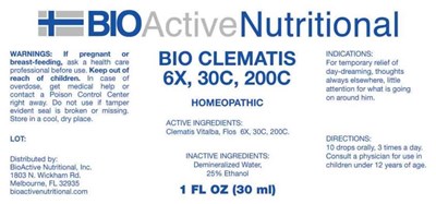 Bani0268 Bio Clematis 6x, 30c, 200c